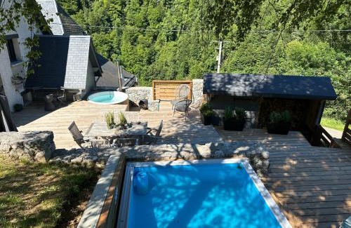 Boutx Chalet De Ski | Chalet Le René-Sens - 5 pers - Grande terrasse - bain nordique SPA - Piscine