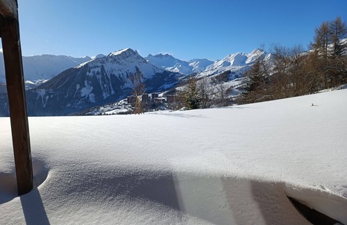 Villarembert Chalet De Ski | Chalet Les Terrasses, directly behind the learning slope for children and kindergarten.