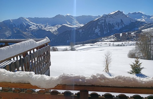 Villarembert Chalet De Ski | Chalet Les Terrasses, directly behind the learning slope for children and kindergarten.