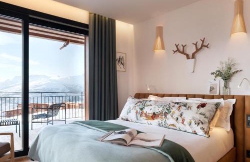 Arc-1800 Chalet De Ski | Chalet luxe 12 pers avec piscine, sauna, hammam, home cinéma et ski aux pieds à Arc 1800 - FR-1-686-30