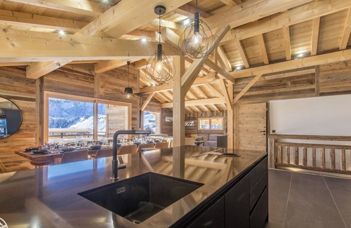 Le Praz de Lys Chalet De Ski | Chalet Panoramique 14 pers face au Mont Blanc au bord des pistes Sauna Jacuzzi