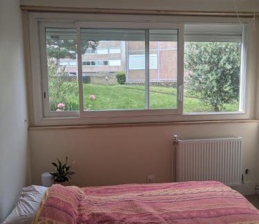 Ancely Maison | Chambre cozy, vue sur jardin, proche Tram centre ville & aéroport