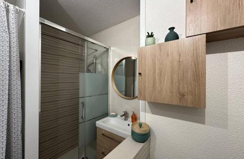 Araches-la-Frasse Appartement | Charmant 2 pièces cabine, 4 pers, terrasse sud, proche village et pistes, parking privé - FR-1-572-293