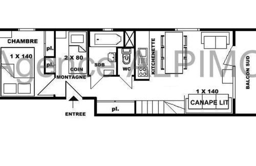 Les Saisies Appartement | Charmant 2P Les Saisies pour 6 pers., balcon sud - FR-1-594-74