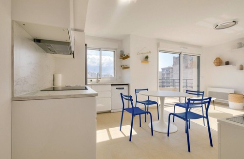 Le Piol Appartement | Appartement pour 4 avec Terrace et Parking privé au coeur de Nice