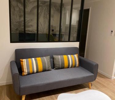 Arbonne Appartement | Charmant studio climatisé avec chambre séparée, à 3 kms de Biarritz et Bidart