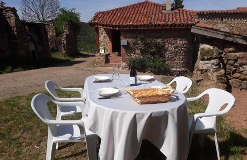 Pralong Maison | Charmante maison avec poêle et salon ombragé à Pralong - FR-1-496-261