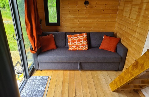 Cerisy-la-Foret Maison | Charmante Tiny House dans un camping à la ferme