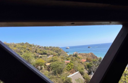 San Agustinillo Appartement | Charming 1-bedroom apartment garden and ocean view San Agustinillo with AC