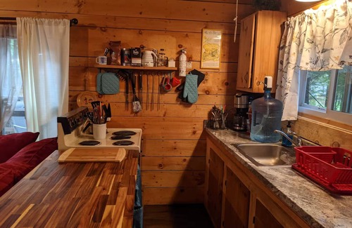 Brantingham Cabine | Charming 2-bedroom on Serene Lake Cabin in Greig