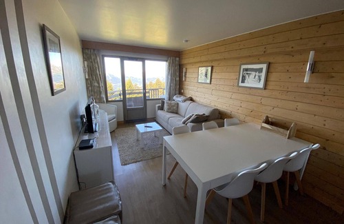 Avoriaz Appartement | Quartier Falaise. Saskia.Appart. cosy pr 6 pers. 2 vraies chambres et super-vue.