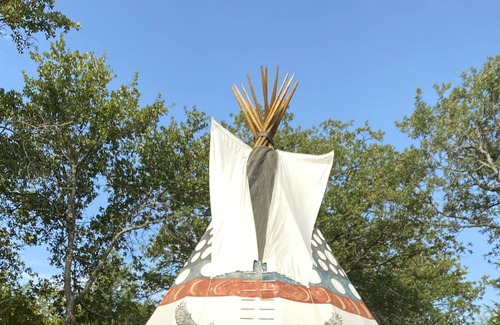 Decatur Autre | Charming farmhouse in the woods-rustic barn, pool, tipis, trails and tree house!