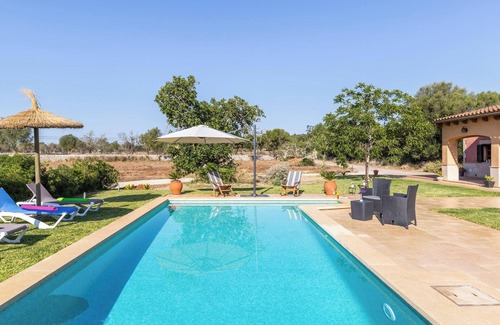 Sencelles Villa | Charmante Finca "Son Pou" avec vue sur les montagnes, piscine, Wi-Fi, terrasse et jardin