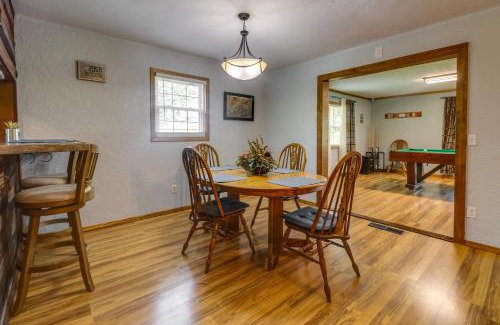 Newkirk Maison | Charming Kaw Lake Country Home with Game Room!