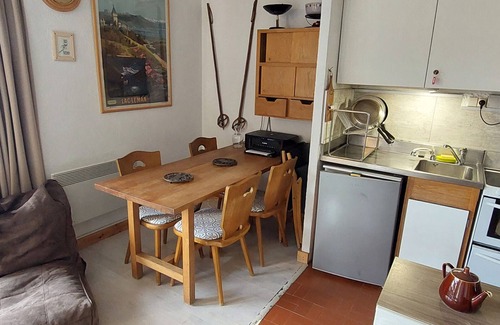 Avoriaz Appartement | Charming studio 4 ppl, south balcony, ski-in, electric fireplace