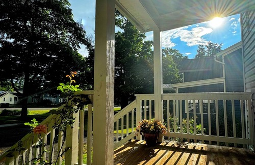 Geneseo Maison | Charming Village Home with an Enchanting Backyard Oasis