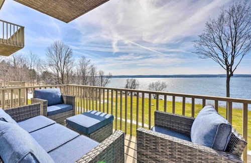 Dewittville Copropriété | Charming waterfront 3-bedroom condo with pool!