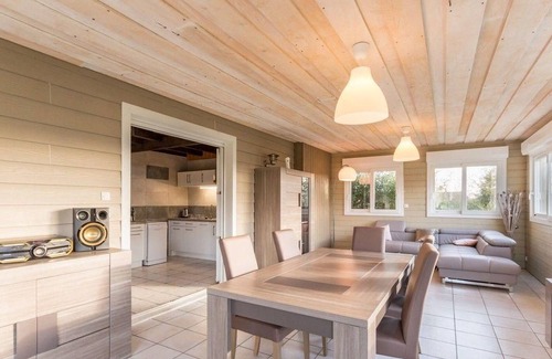 Vy-le-Ferroux Cottage | Charming wooden house with pool and pets allowed