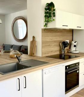 Saint-Amand-les-Eaux Appartement | Chez Clément et Mathilde - Rdc Hyper centre tout équipé - avec extérieur