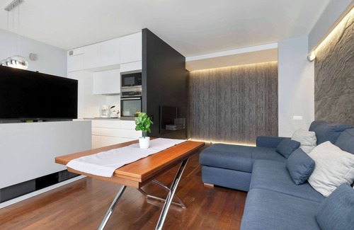 Zaspa Appartement | Chrobrego 38A | Gdańsk | Blue Apartment | Parking & Garden