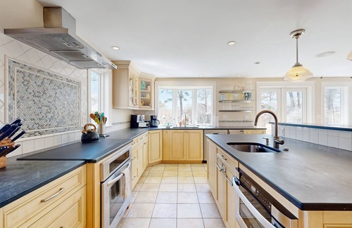 Biddeford Pool Maison | Classic coastal home near the beach w/ lush garden, game room & deck - dogs OK