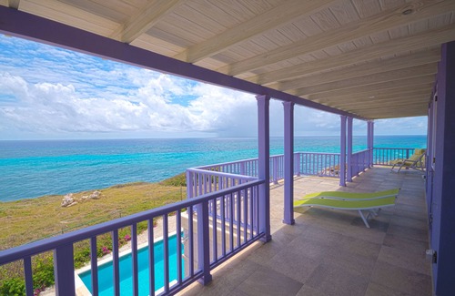 Ocean City Villa | Villa lilas au bord de la falaise sur l'océan Atlantique