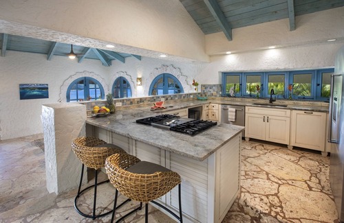 Maho Bay Quarter Villa | CliffHouse: PRIVATE 12,000SF Lower Peter Bay villa 4 BR/4.5 bath with BVI views