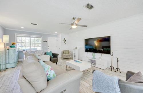 Jacksonville Beach Maison | Coastal Home with Heated Pool Mins to Beach and Mayo!