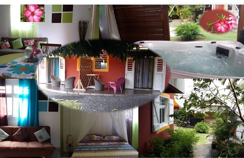 Baillif Maison | COCO MANGO 2 F2 avec spa proches Soufrière idéal randonnée, rivière, mer, voile