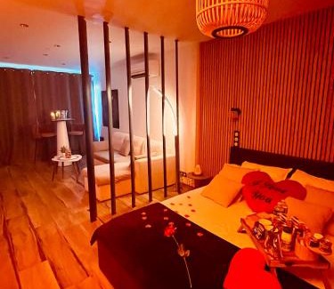 Le Barcares Appartement | Cocon détente pour 2 avec hammam et jacuzzi privé Mer Lac Piscine