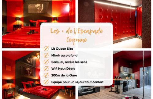 Montbeliard Appartement | Cocon Sensuel - 50 Nuances - Les Cocons de Nath