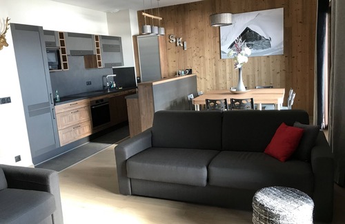 Les Saisies Appartement | Coeur Station T4 moderne récent, terrasse sud, vue splendide, 8 pers, 5° étage