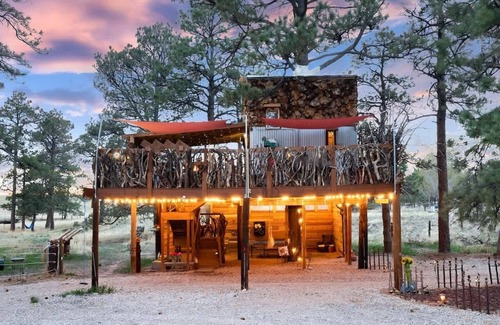 Elizabeth Cabine | Colorado Treehouse Magic at Houses High Treesort