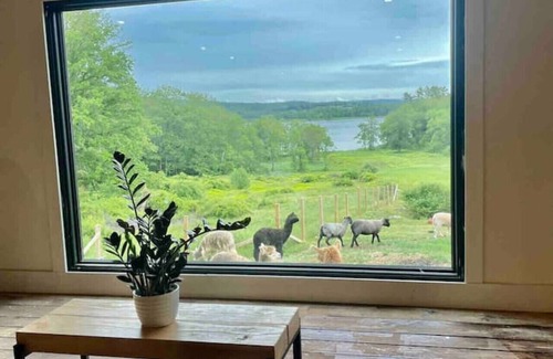Union Maison | Come Spring Farm Airstream , Lake & farm animals