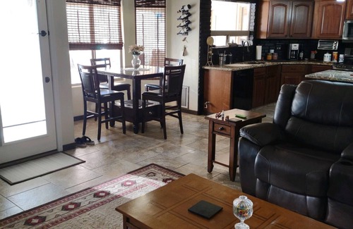 Maricopa Maison | Comfortable and beautiful golf course home with inviting/accessorized backyard.