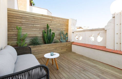 Sant Antoni Appartement | Penthouse confortable sur la Plaza España