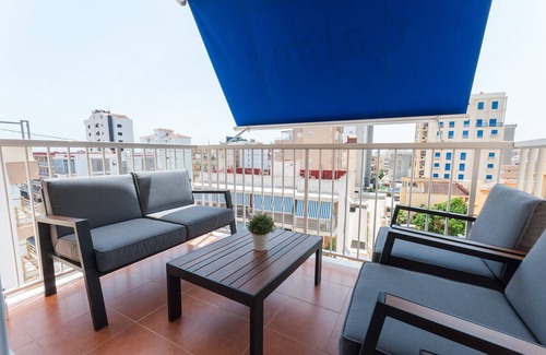 Grao de Gandia Appartement | Avec charme, à quelques mètres de la plage. A / C et wifi gratuit. Terrasse avec vue sur la mer