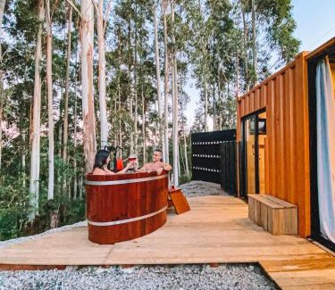 Flores da Cunha Maison | Container ABOBORA na natureza da Serra Gaúcha