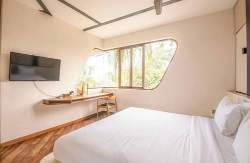 Pererenan Hôtel | Luxurious 1-BR Loft with Art Deco Flair Shared Pool