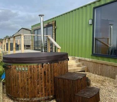 Newton St Loe Maison | Contemporary Container with hot tub