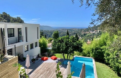 Falicon Villa | VILLA CONTEMPORAINE VUE MER SUR LES HAUTEURS DE NICE