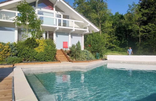 Rumilly Villa | Villa contemporaine avec piscine, spa et sauna au cœur d'une nature sauvage