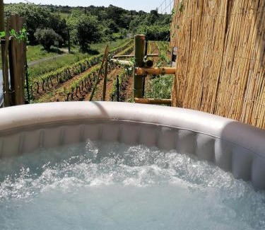 Massillargues-Attuech Appartement | Conteneur avec spa privé face aux vignes