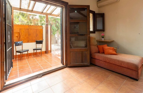 San Jose Appartement | Cosy apartment for 2 guests with pool, A/C, TV and patio