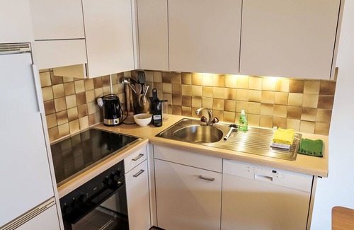Schluein Appartement | Agréable appartement avec WIFI, TV, patio, animaux admis, vue panoramique et parking