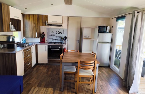 La Haye Maison | Cosy mobile home in a 4-star campsite 10 minutes from the sea!