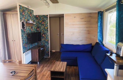 La Haye Maison | Cosy mobile home in a 4-star campsite 10 minutes from the sea!