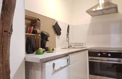 Kientzheim Appartement | Cosy Studio à 2 pas du vignoble, cuisine équipée, parking gratuit, espace jardin