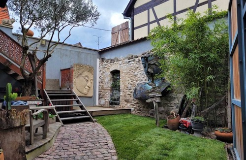 Kientzheim Appartement | Cosy Studio à 2 pas du vignoble, cuisine équipée, parking gratuit, espace jardin