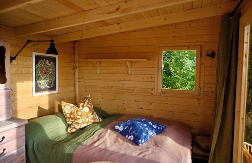 Dargun Cabine | Cottage can be used all year round with fireplace & sauna